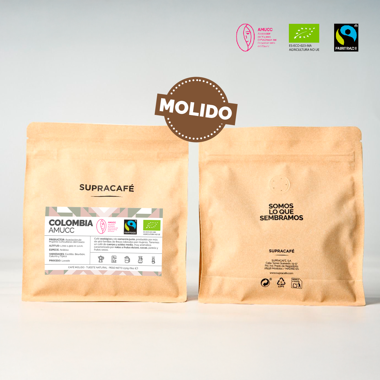 Café de Colombia AMUCC Ecológico y Fairtrade