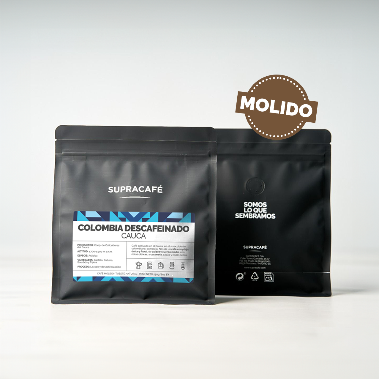 Café de Colombia Cauca Descafeinado