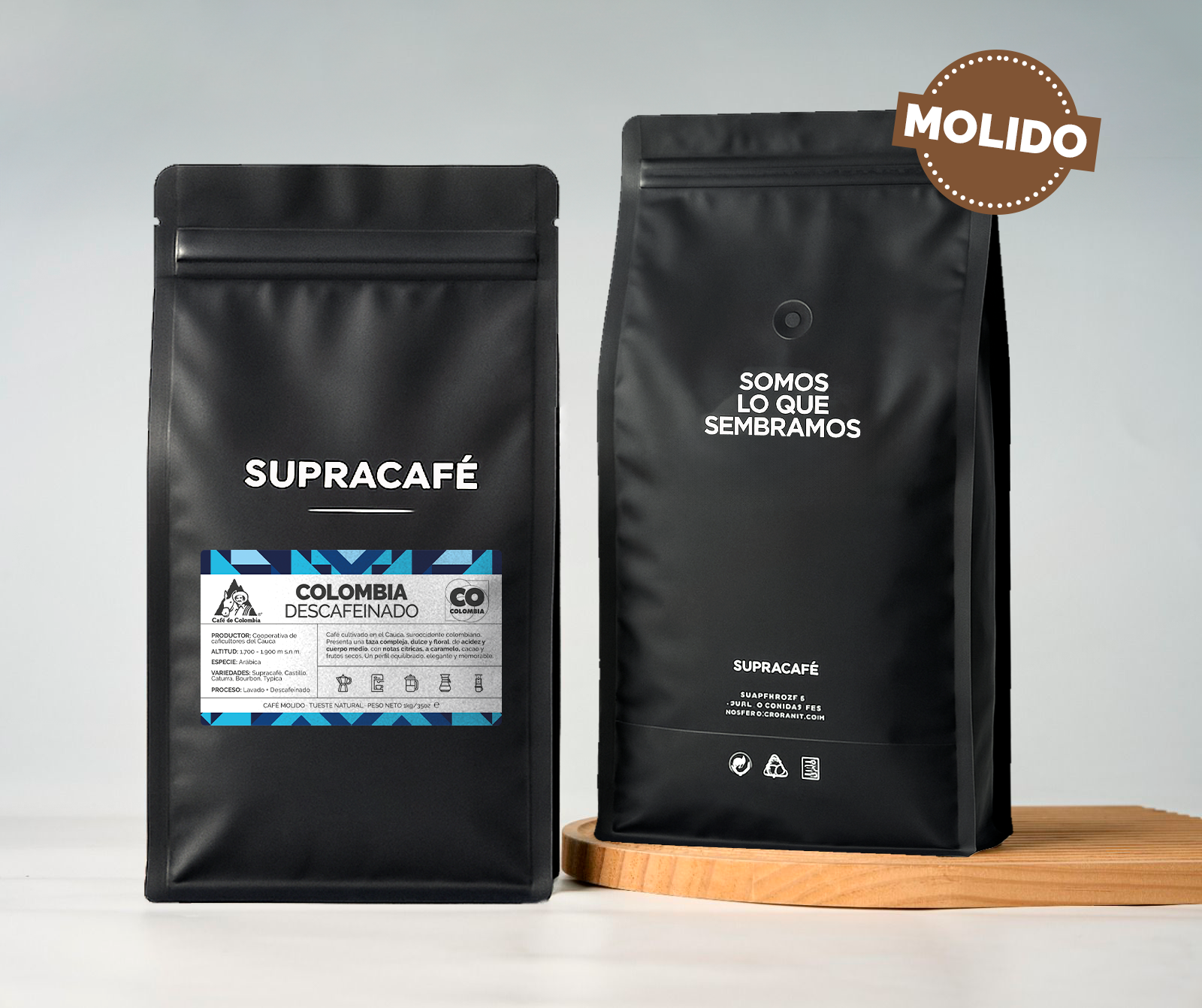 Café de Colombia Cauca Descafeinado