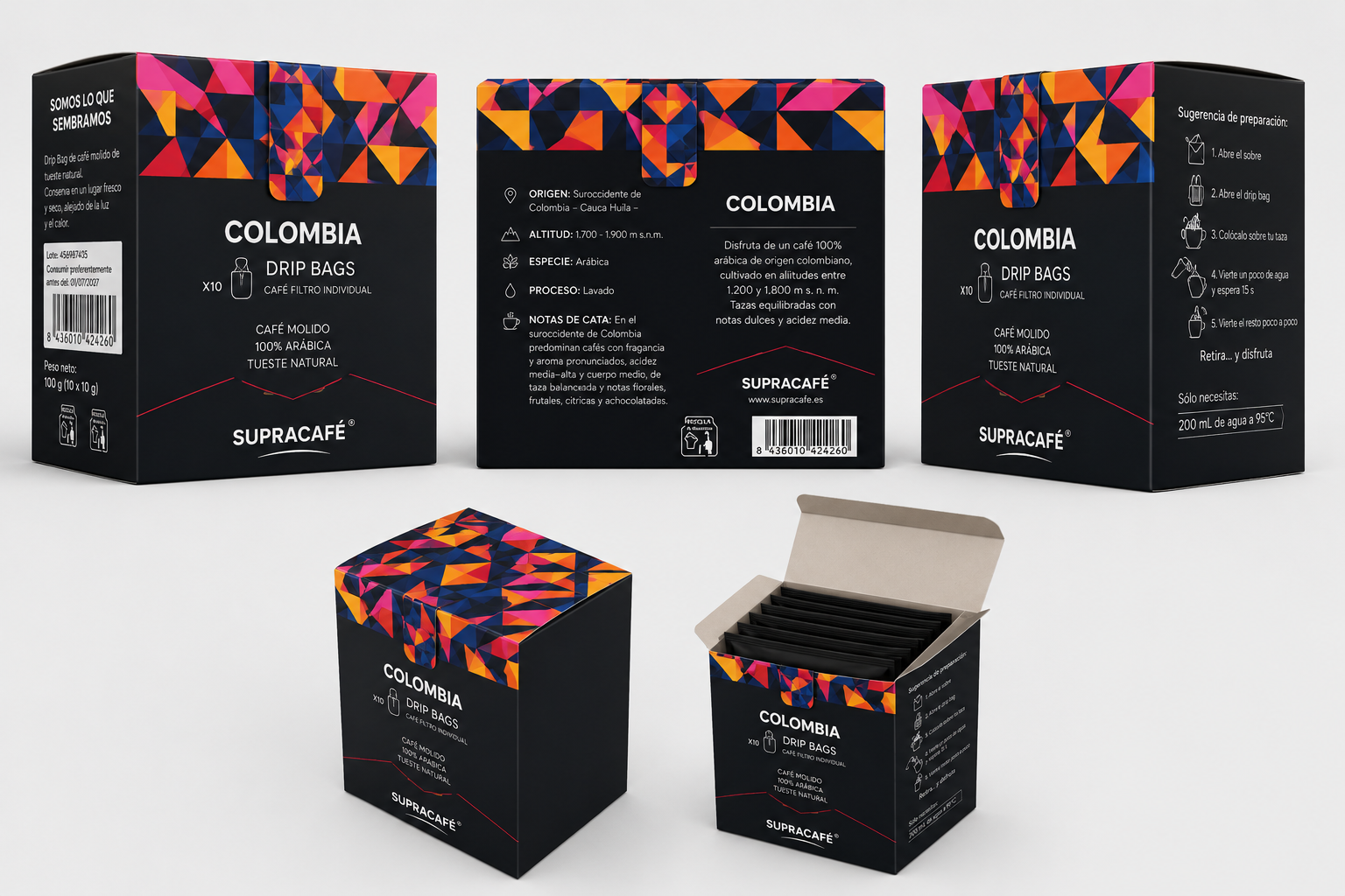 Café Molido Colombia en filtro individual DRIP BAG (10gr)