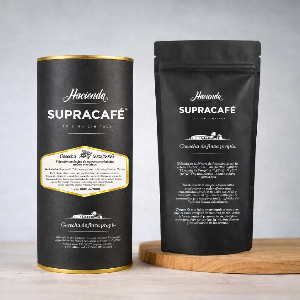Café de Colombia de cosecha propia Hacienda Supracafé