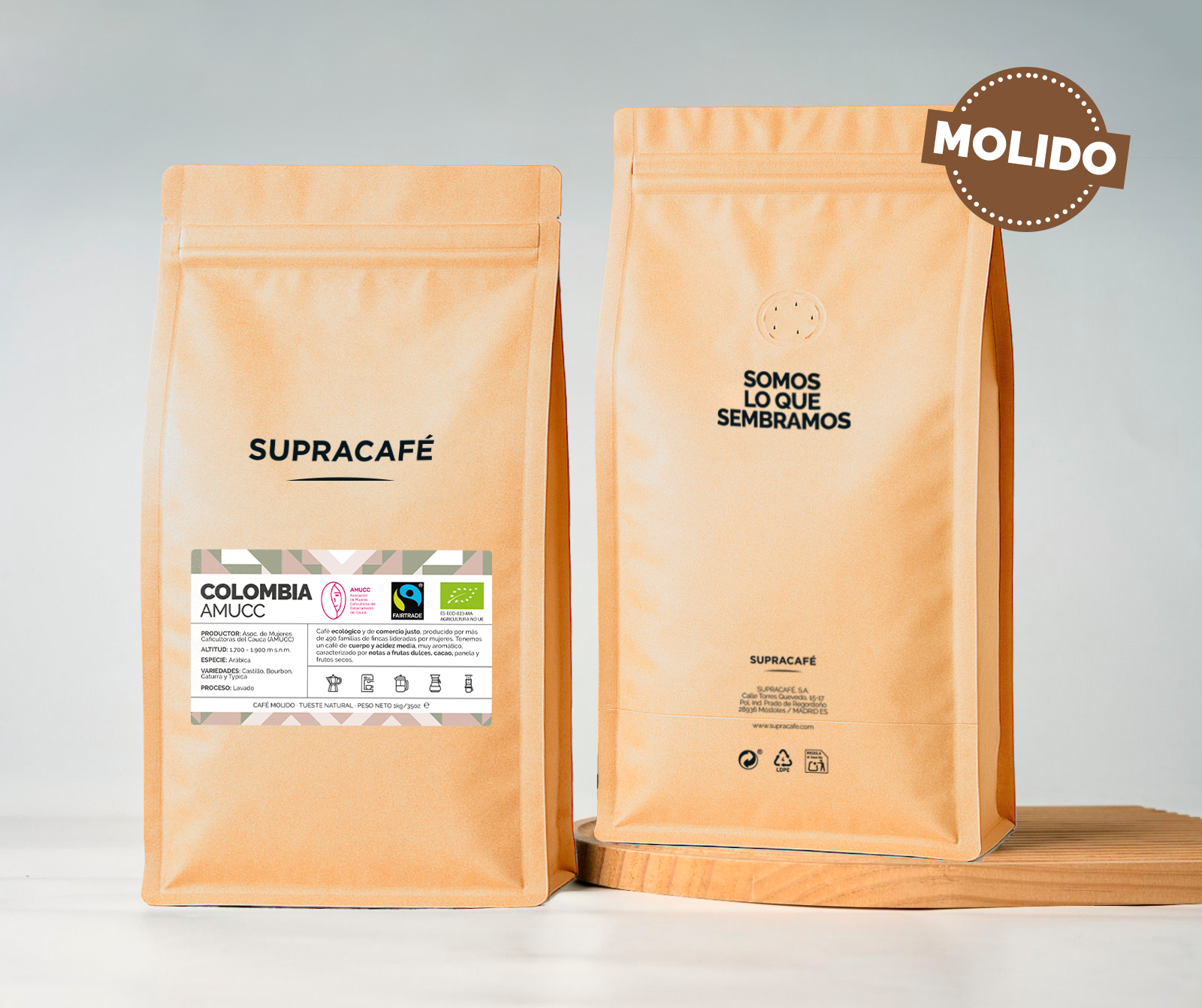 Café de Colombia AMUCC Ecológico y Fairtrade